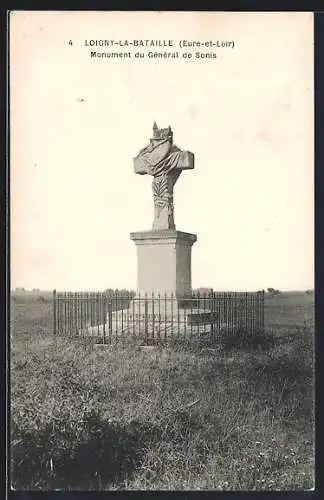 AK Loigny-la-Bataille, Monument du Général de Sonis