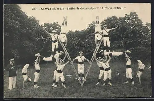 AK Cloyes, Société de Gymnastique La Cloysienne en pyramide humaine