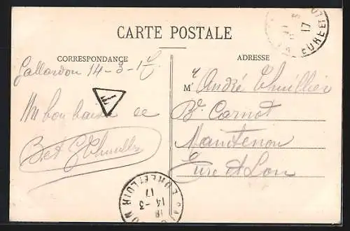 AK Gallardon, Ruines d`une tour féodale du Xe siècle et Église St-Pierre (XIIe siècle)