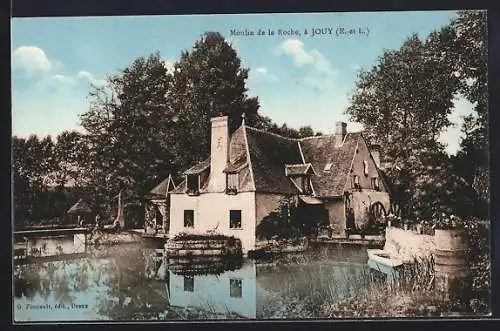 AK Jouy, Moulin de la Roche et son reflet dans l`eau