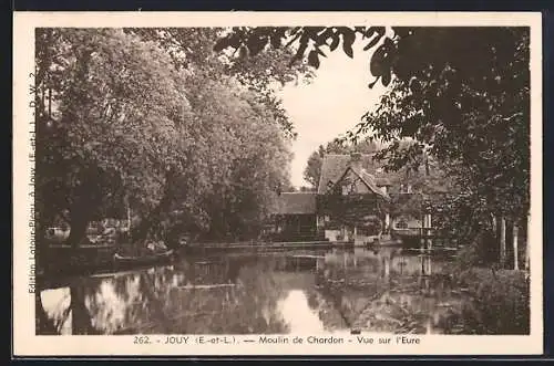 AK Jouy, Moulin de Chardon, Vue sur l`Eure