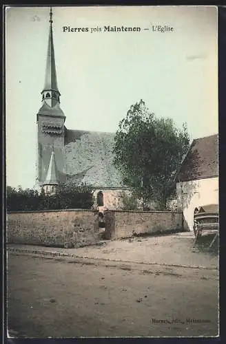 AK Pierres près Maintenon, L`Église