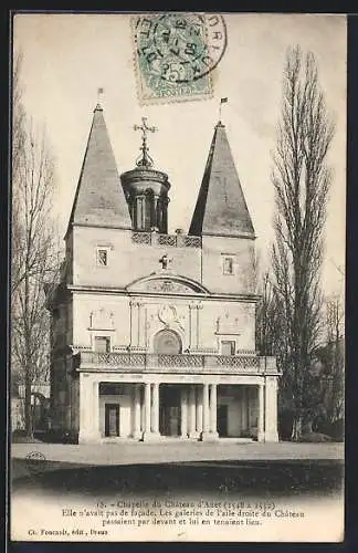 AK Anet, Chapelle du Château d`Anet (1548-1552), facade sans galerie droite du château