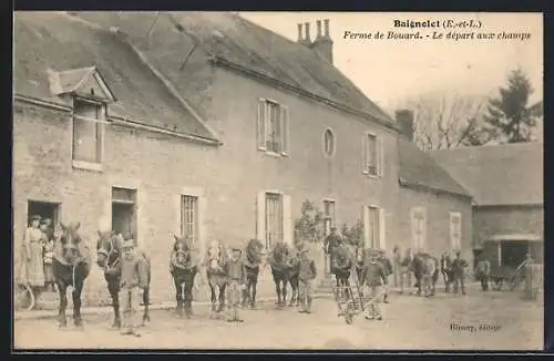 AK Baignolet, Ferme de Bouard, Le départ aux champs