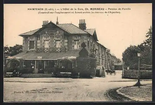 AK Maintenon, L`Hôtel de la Gare Morineau, Pension de Famille