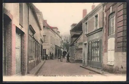 AK Maintenon, Rue Saint-Pierre, côté du Marché