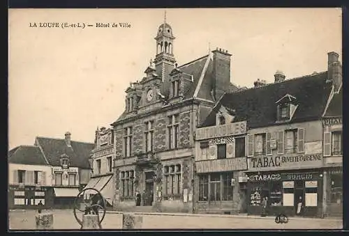 AK La Loupe, Hôtel de Ville et boutiques adjacentes