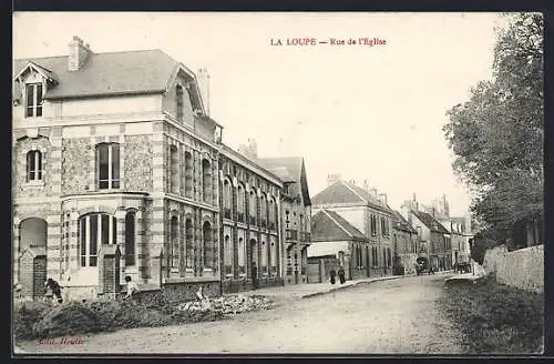 AK La Loupe, Rue de l`Église