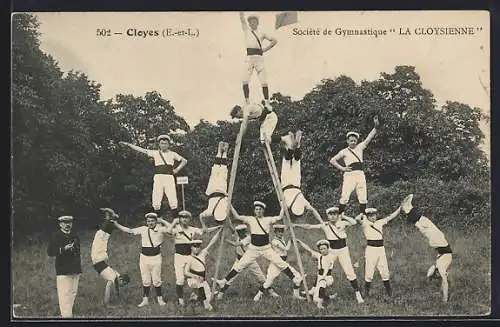 AK Cloyes, Société de Gymnastique La Cloysienne en pyramide humaine