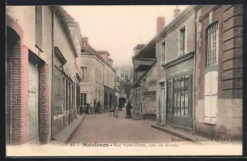 AK Maintenon, Rue Saint-Pierre, côté du Marché