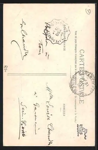 AK Châteauneuf-en-Thymerais, J`apporte un Baiser de Châteauneuf-en-Thymerais