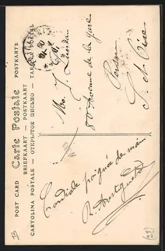 AK Épernon, La Rue du Grand-Pont animée avec passants et maisons anciennes