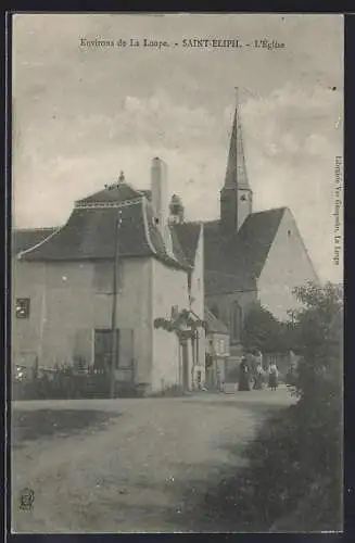 AK Saint-Eliph, L`église et les maisons environnantes