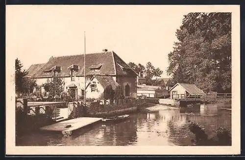 AK Jouy, Moulin de Jouy et vue sur l`Eure