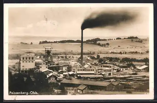 AK Peissenberg /Obb., Blick auf das Kohlekraftwerk