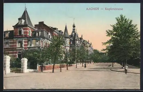 AK Aachen, Blick in die Kupferstrasse