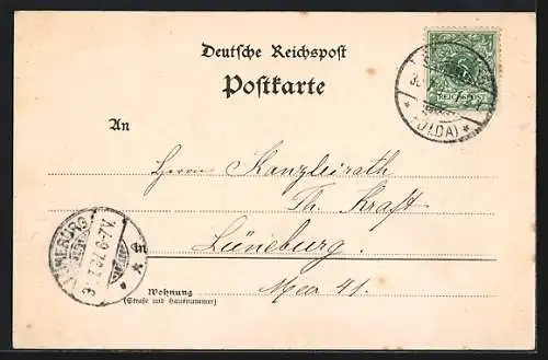 AK Rotenburg a. F., Rathaus, Neustadt und Schloss