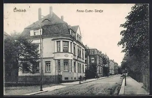 AK Limbach / Sa., Blick in die Anna-Esche-Strasse