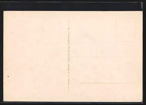 AK Frankenberg i. Sa., Chemnitzer Strasse und Handlung Wilhelm Fricke