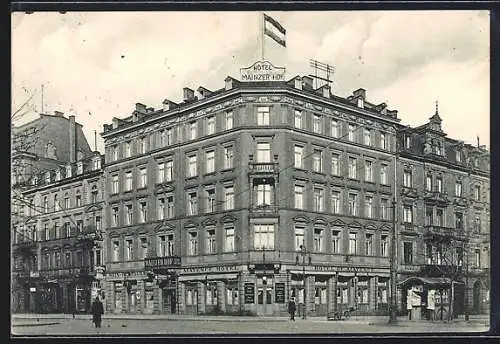 AK Mainz, Ansicht vom Hotel Mainzer Hof