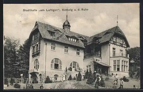 AK Kettwig a. d. Ruhr, Stadthalle am Luftigen