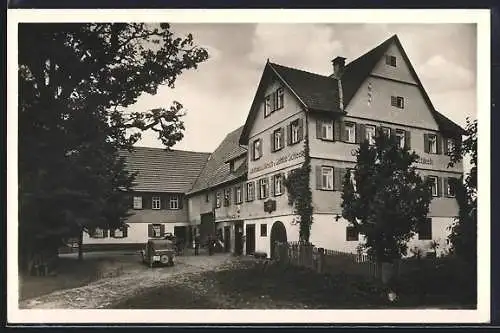 AK Garrweiler /Schwarzwald, Gasthof und Pension zum Hirsch