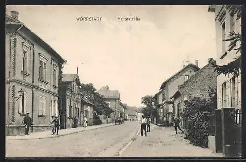 AK Wörrstadt, Strassenpartie der Hauptstrasse