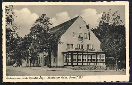 AK Munster-Lager, Winkelmanns Hotel in der Lüneburger Heide