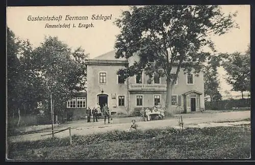 AK Ammelsdorf, Gasthof & Colonialwarenhandlung von Hermann Schlegel