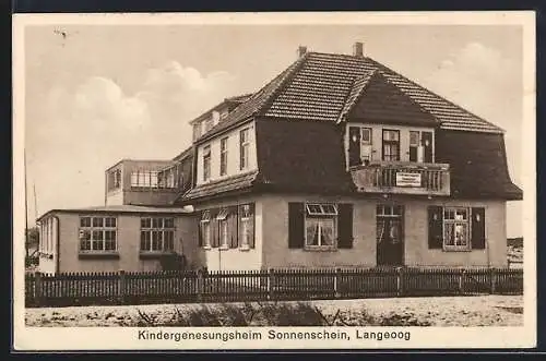 AK Langeoog, Kindergenesungsheim Sonnenschein