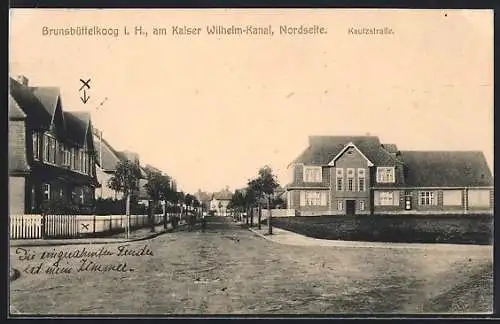 AK Brunsbüttelkoog i. H., Wohnhäuser an der Kautzstrasse