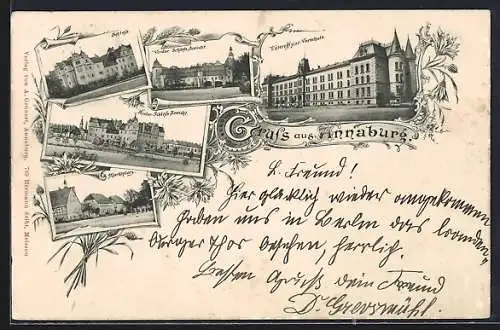 AK Annaburg, Unteroffizier-Vorschule, Marktplatz und Schloss