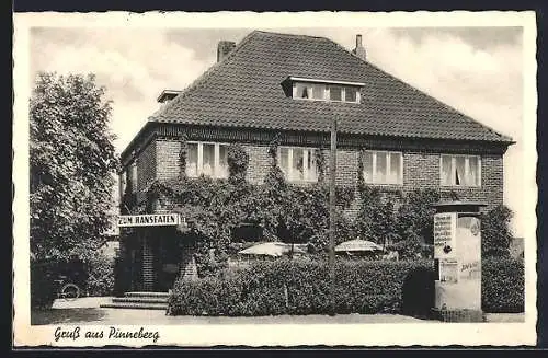 AK Pinneberg i. Holst., Gasthaus Zum Hanseaten, Bes. Hans Stahmer