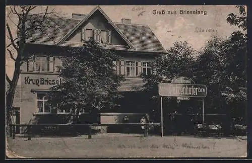 AK Brieselang, Gasthaus Krug Brieselang, Aecht Patzenhofer Bier