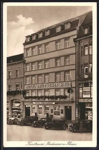 AK Konstanz a. Bodensee, Hotel Deutsches Haus