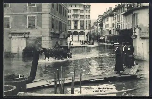 AK Luzern, Hochwasser 1910