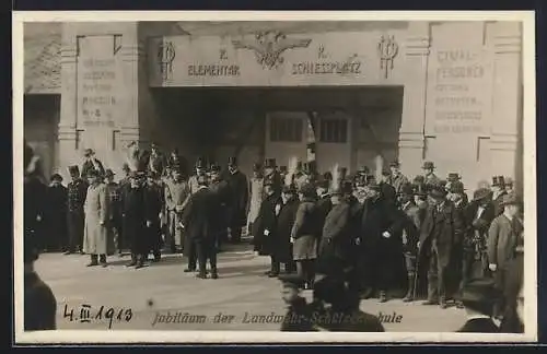 AK Wien, Jubiläum der Landwehr-Schützenschule 1913, K. k. Elementar-Schiessplatz