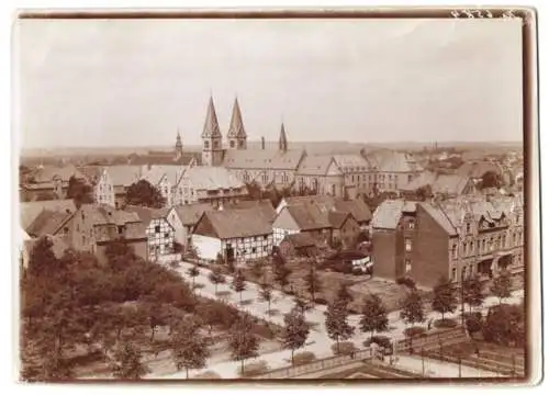 Fotografie Trinks & Co., Leipzig, Ansicht Werl, Blick über den Ort nach der Wallfahrtskirche