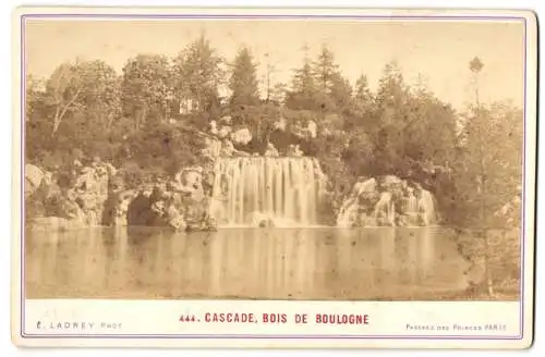 Fotografie E. Ladrey Phot., Paris, Ansicht Paris, Cascade, Bois De Boulogne