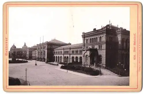 Fotografie Römmler & Jonas, Dresden, Ansicht Hannover, Bahnhof