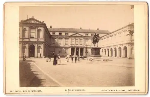 Fotografie A. Jager, Amsterdam, Ansicht 's Gravenhage, Het Palais Van de Konigin