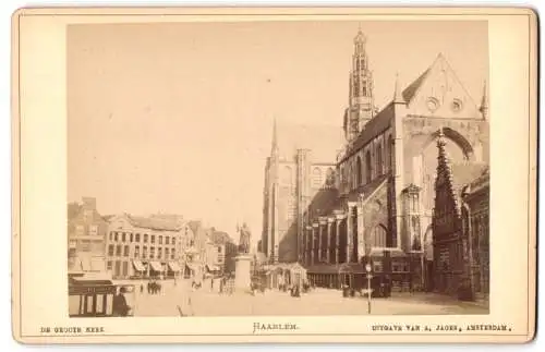 Fotografie A. Jager, Amsterdam, Ansicht Haarlem, De Groote Kerk