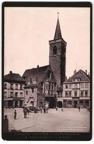 Fotografie H. Preckwinkel, Erfurt, Ansicht Erfurt / Thüringen, Ladengeschäfte an der St. Aegidenkirche in der Altstadt