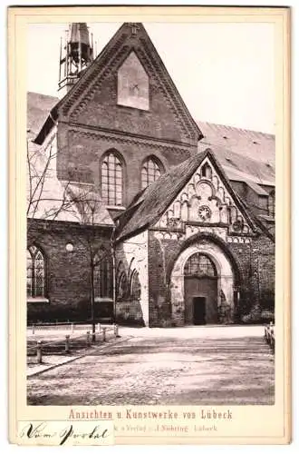 Fotografie J. Nöhring, Lübeck, Ansicht Lübeck, Dom Portal