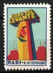 Reklamemarke Bari, Fiera del Levante, monumentale Säule