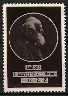 Reklamemarke Luitpold Prinzregent von Bayern, Porträtprofil