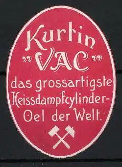 Reklamemarke Kurlin VAC, Hämmer-Symbol