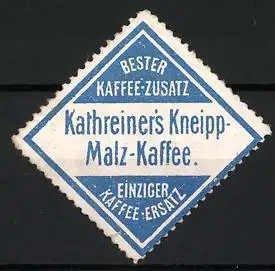 Reklamemarke Kathreiner`s Kneipp Malz-Kaffee, Diamantform