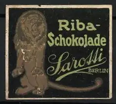 Reklamemarke Berlin, Riba-Schokolade Sarotti, Löwe