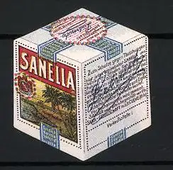 Reklamemarke Sanella, Margarinepackung